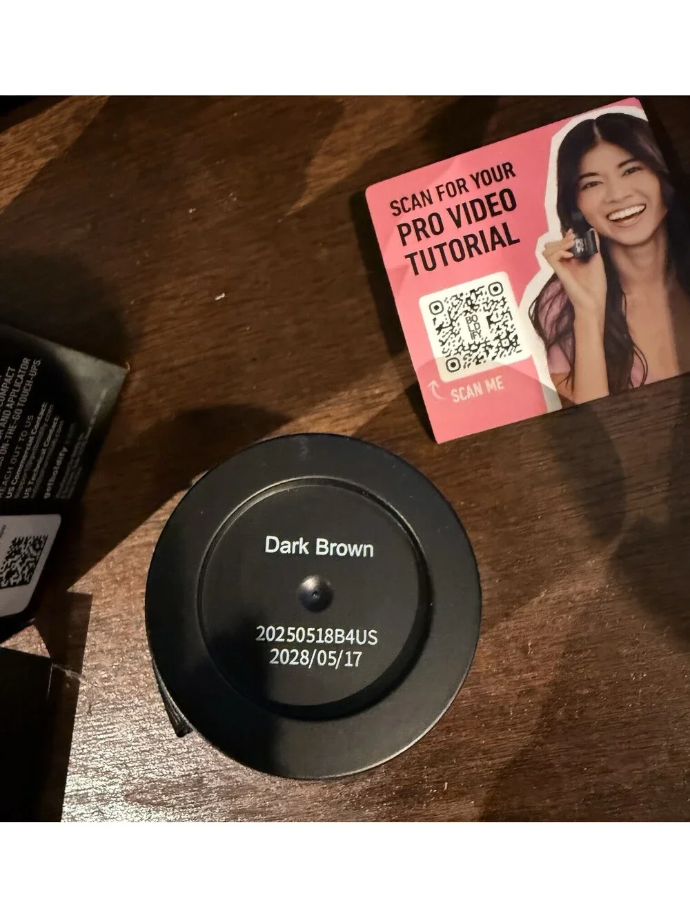 Boldify Hairline Powder Dark Brown .14oz Exp 5/17/28 Hair Product With Mirror